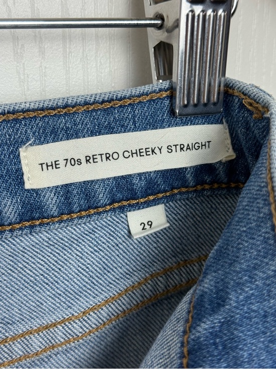 Aritzia Denim Forum 70s Retro Cheeky High Straight Size 29 Light Wash - Picture 12 of 14